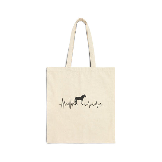 Regulated by Horses Canvas Tote Bag – Horse Lover Gift