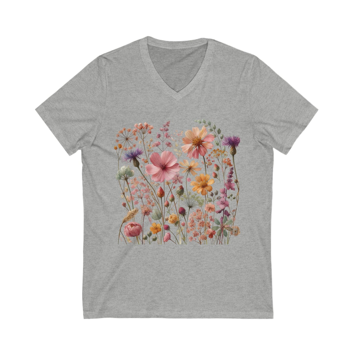 Open Meadow Wildflower V-Neck – Meadow Mix