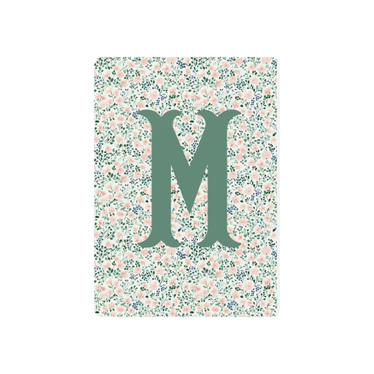 Floral Initial Playing Cards