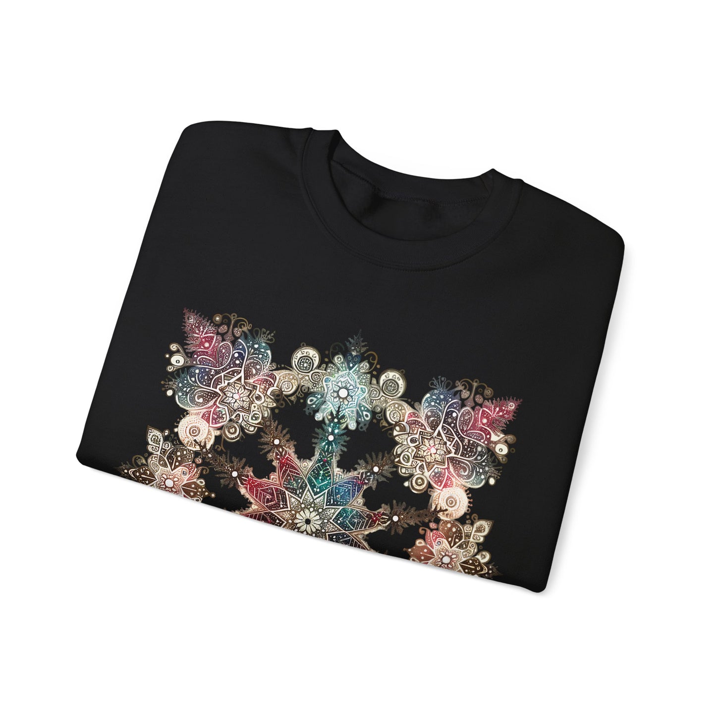 Radiant Frost Snowflake Sweatshirt | The Anchored Bloom Winter’s Mosaic Collection