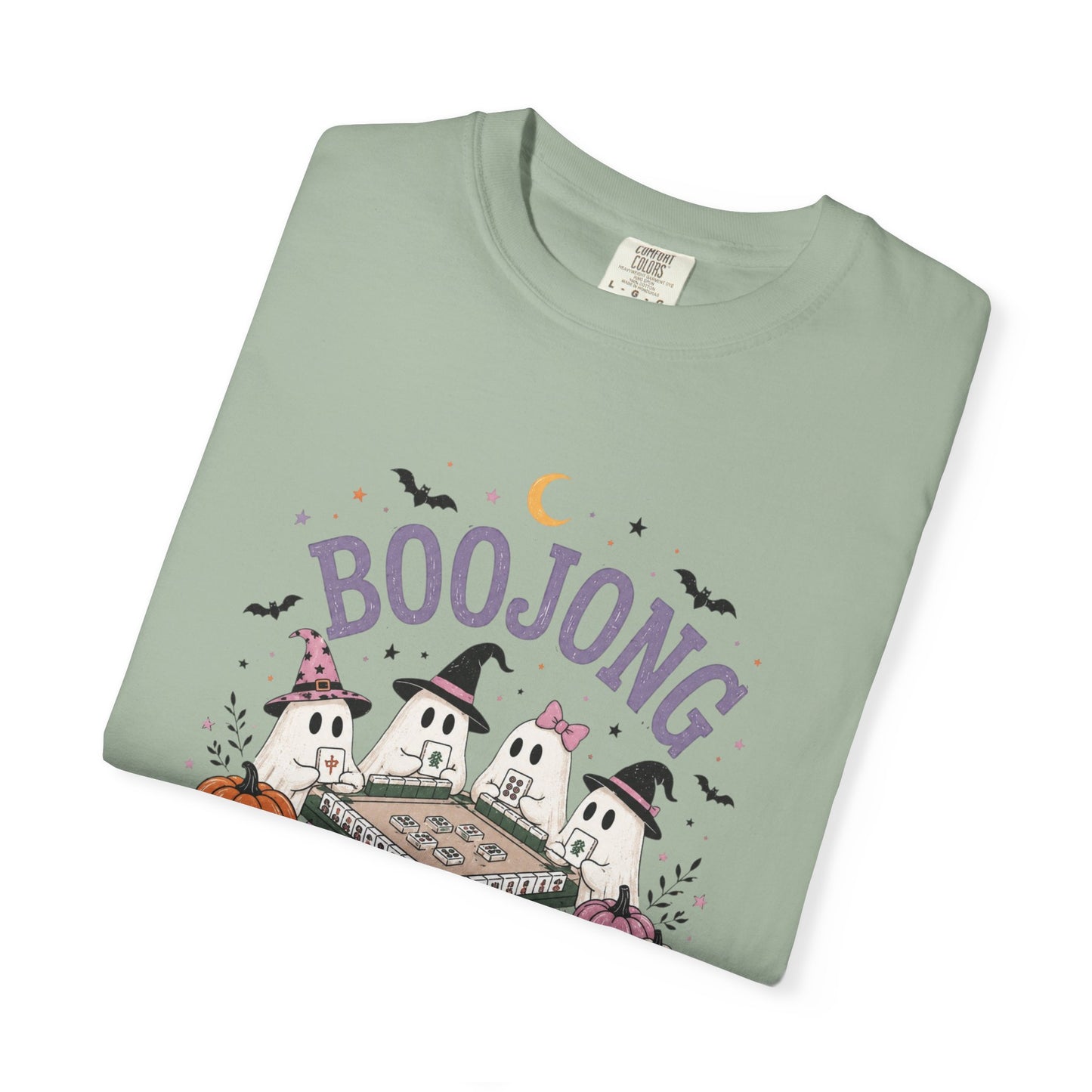 Cute Halloween Mahjong T-Shirt | Comfort Colors Ghost Mahjong Tee