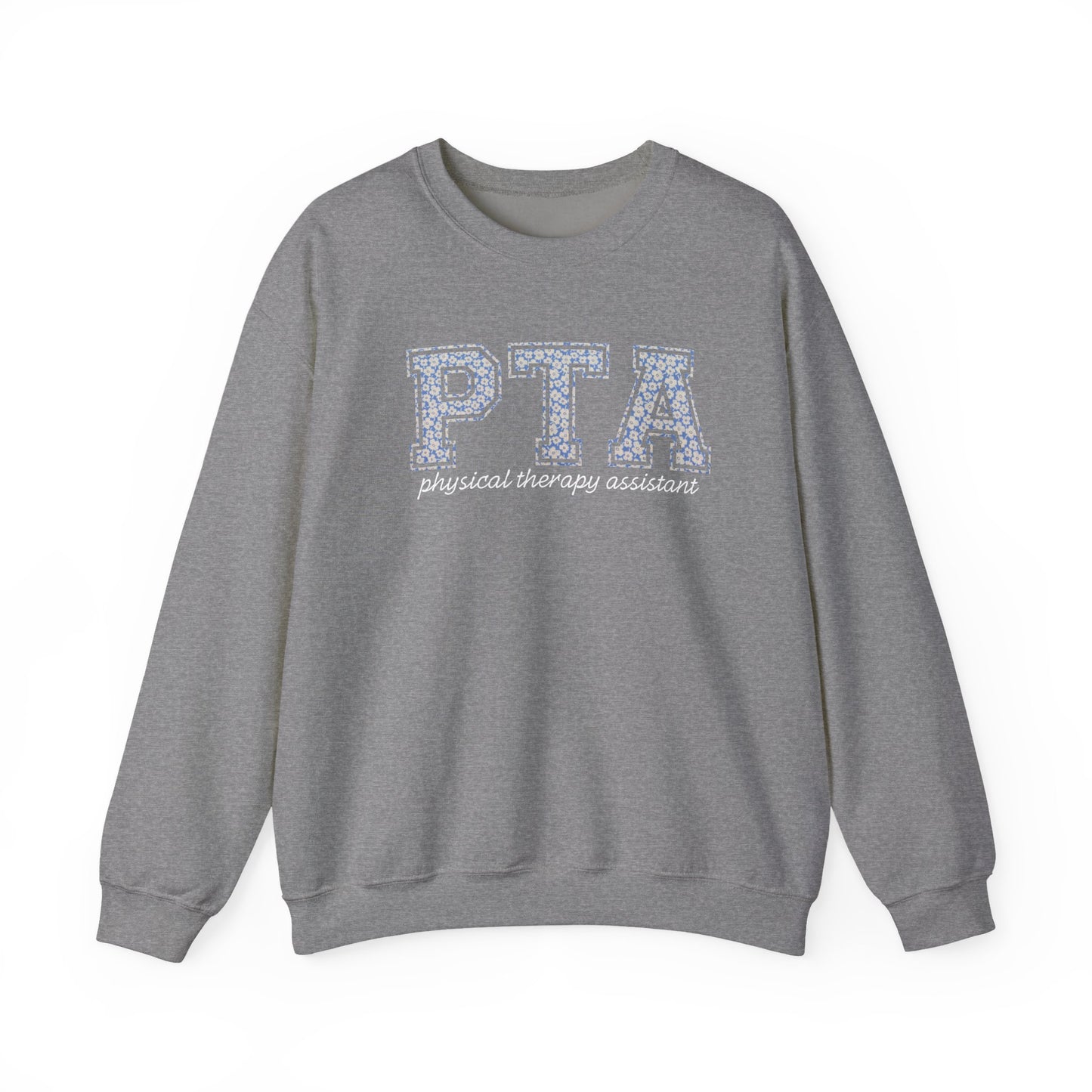 PTA Sweatshirt | Collegiate Floral Crewneck | Physical Therapist Assistant Gift