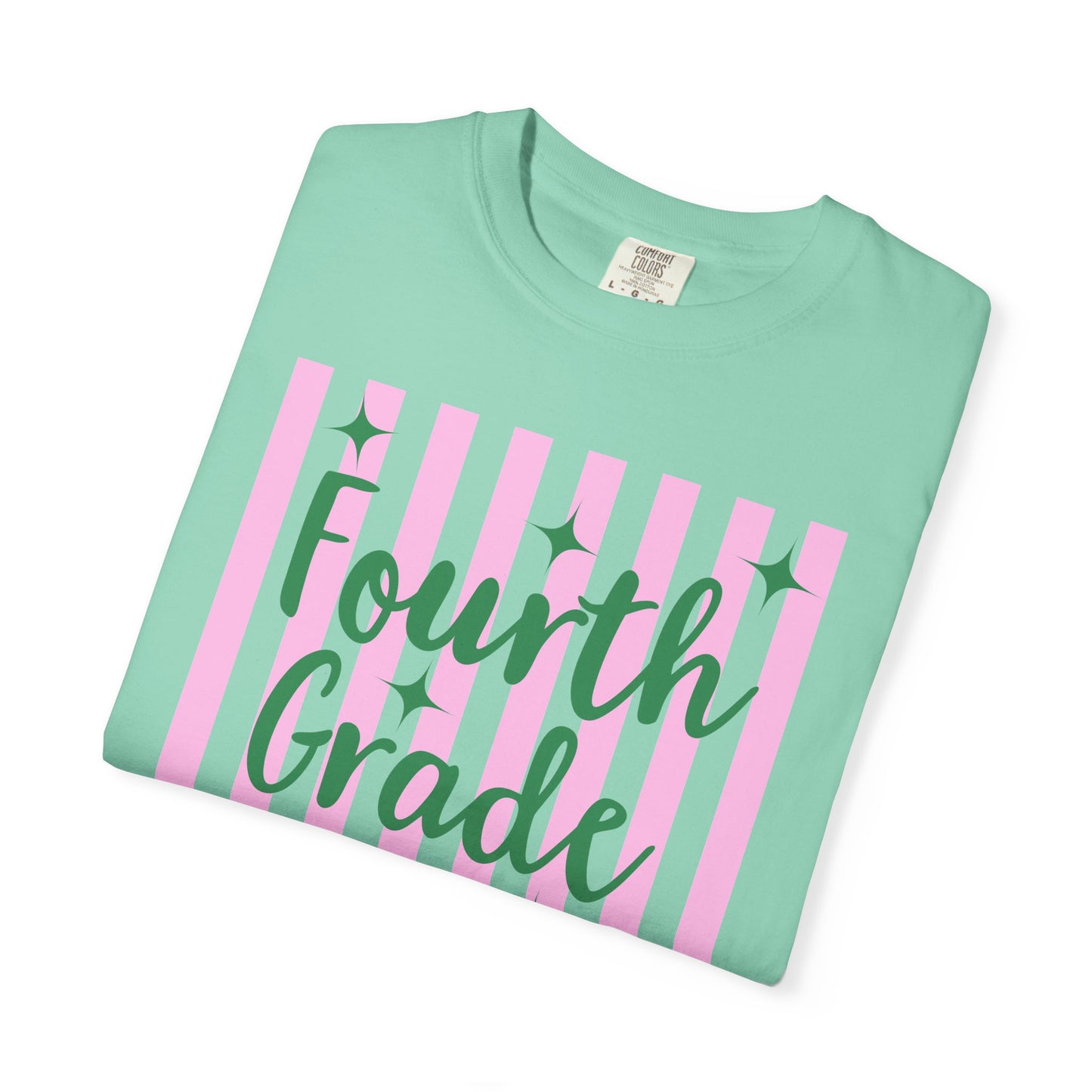 Personalized Fourth Grade Teacher Shirt | Custom Matching Fourth Grade Teacher Comfort Colors T-Shirt