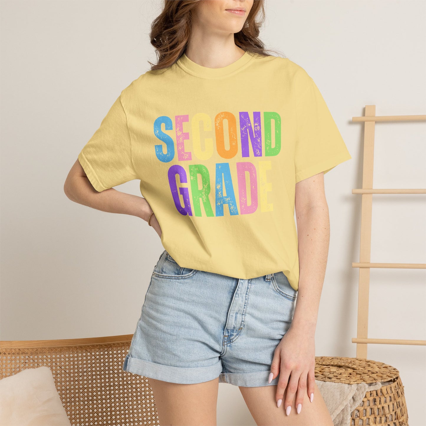 Second Grade  Comfort Colors® T-Shirt | Grade Level Teacher Shirt