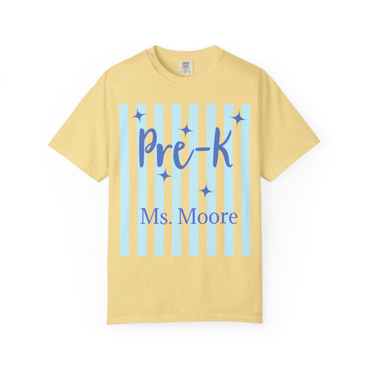 Personalized Pre-K Teacher Shirt | Custom Pre-K Teacher Comfort Colors T-Shirt
