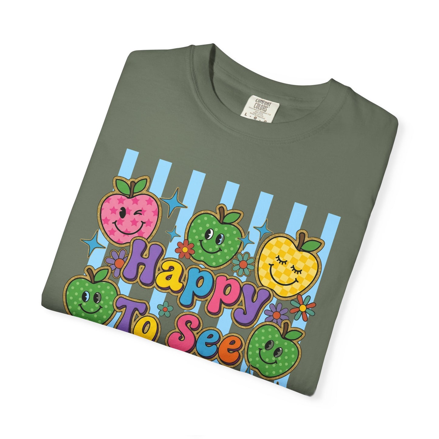 Happy To See Your Face Teacher Shirt |  Retro Comfort Colors Back to School Shirt