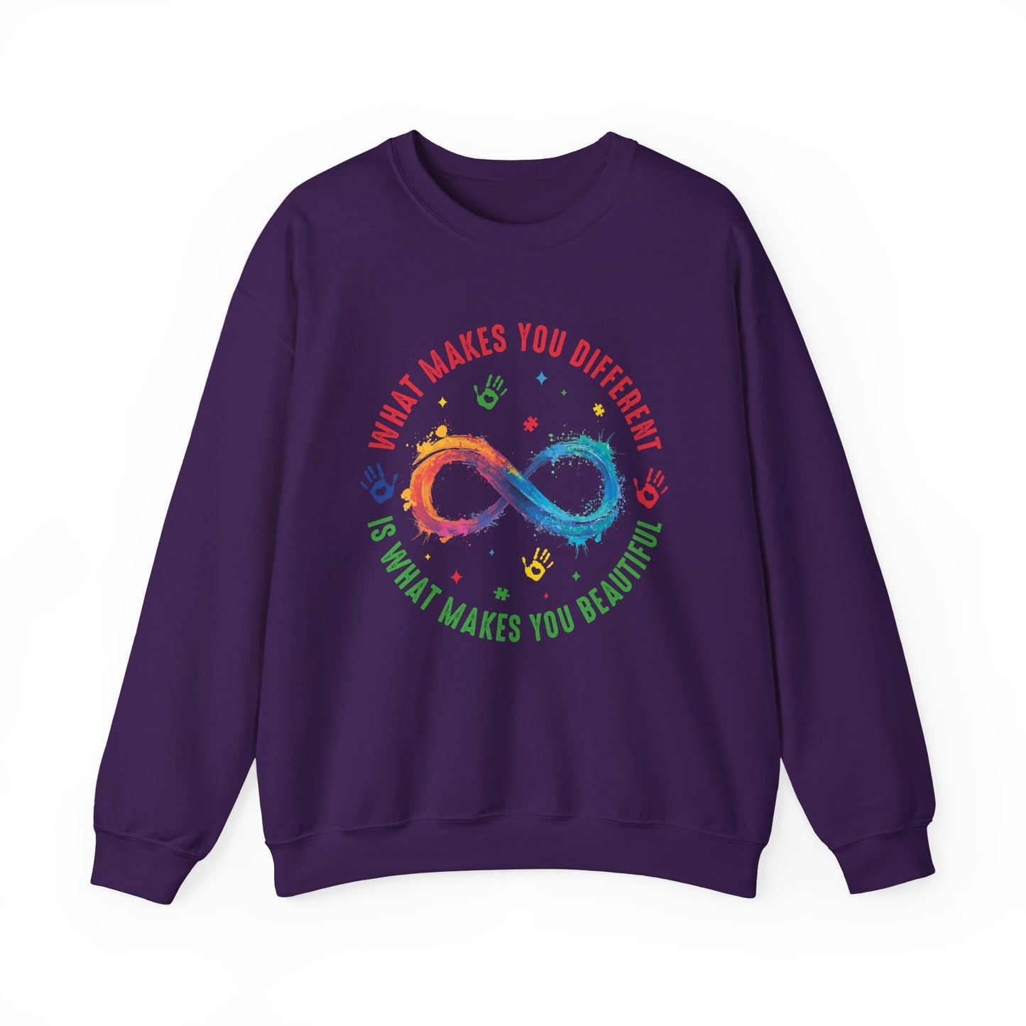 What Makes You Different Makes You Beautiful Sweatshirt | Neurodiversity Acceptance Crewneck
