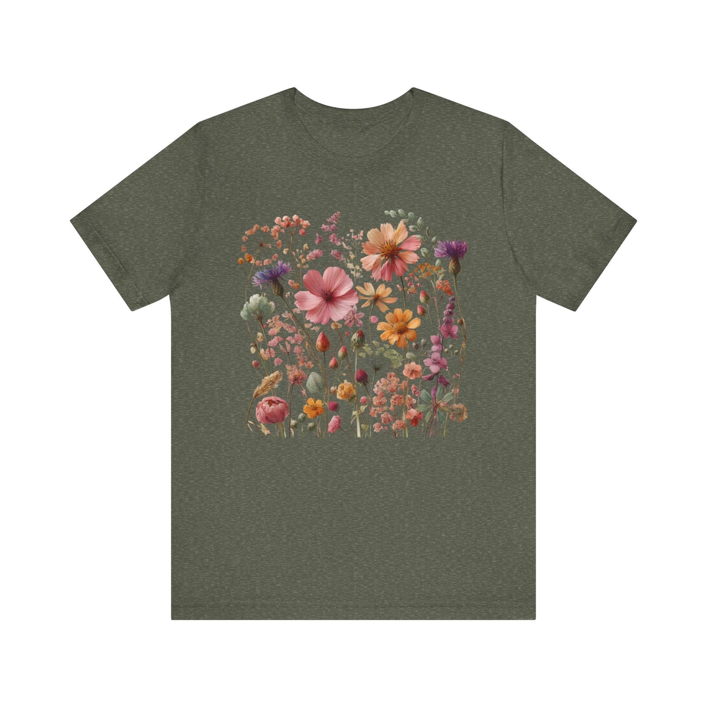 Open Meadow Wildflower Short Sleeve T-Shirt  – Meadow Mix