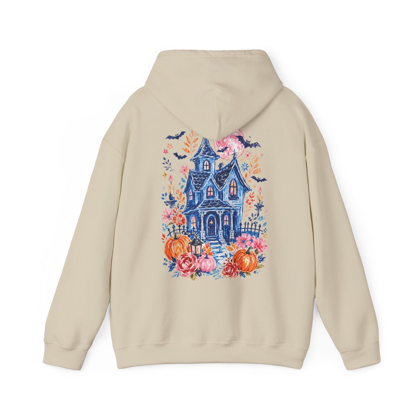 Whimsical Haunted House Hoodie | Cozy Halloween Hoodie