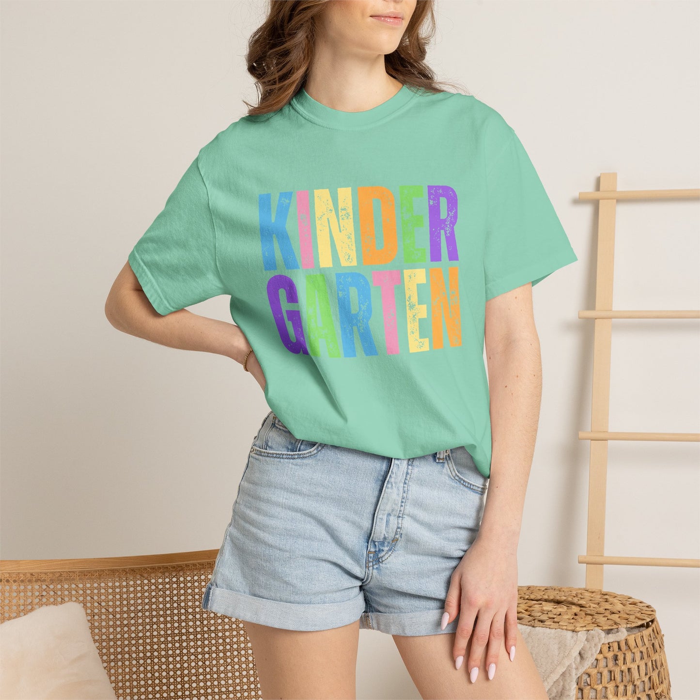 Kindergarten Comfort Colors® T-Shirt | Grade Level Teacher Shirt
