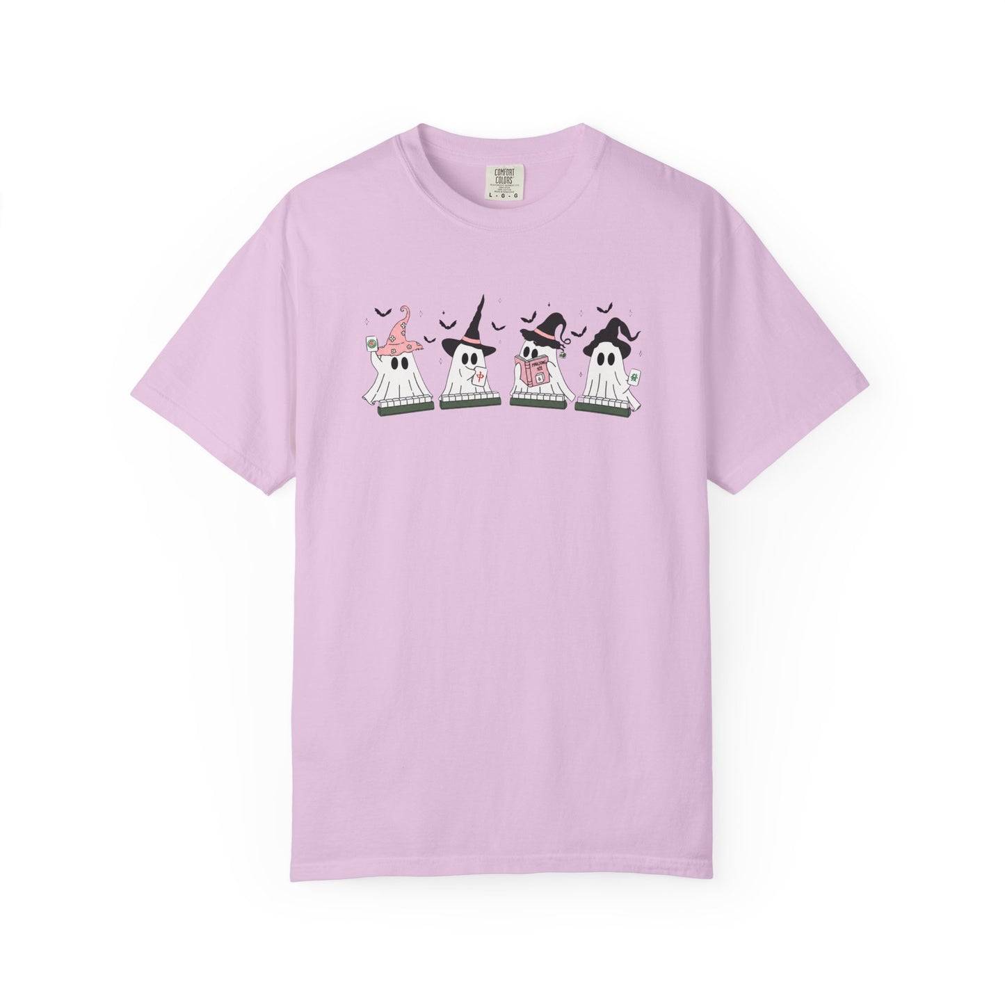 Cute Ghost Mahjong T-Shirt | Mahjong Halloween Tee