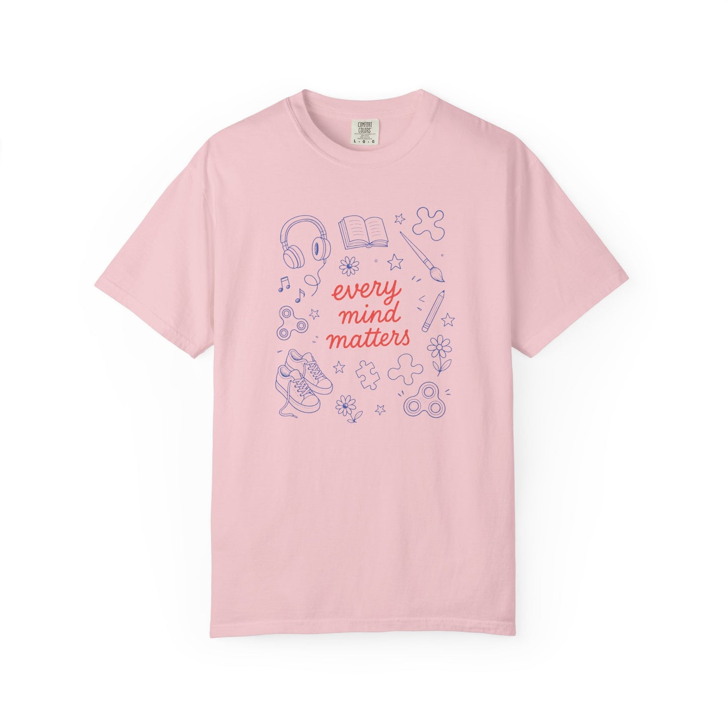 Every Mind Matters Comfort Colors T-Shirt | Neurodiversity & Inclusion Shirt