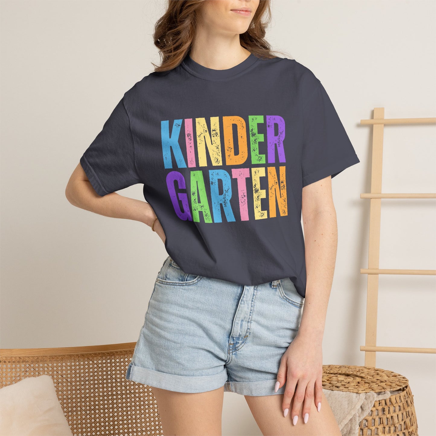 Kindergarten Comfort Colors® T-Shirt | Grade Level Teacher Shirt