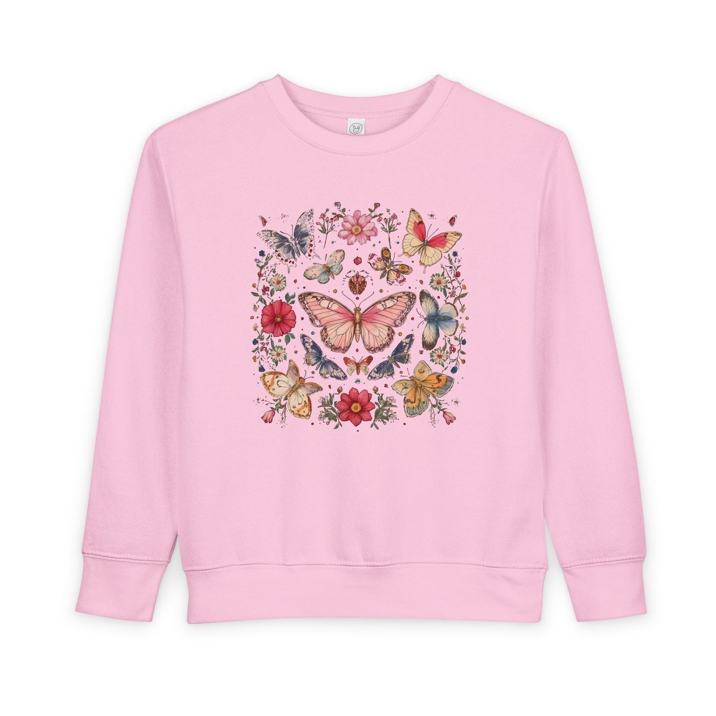 Boho Bloom Butterfly Toddler Sweatshirt
