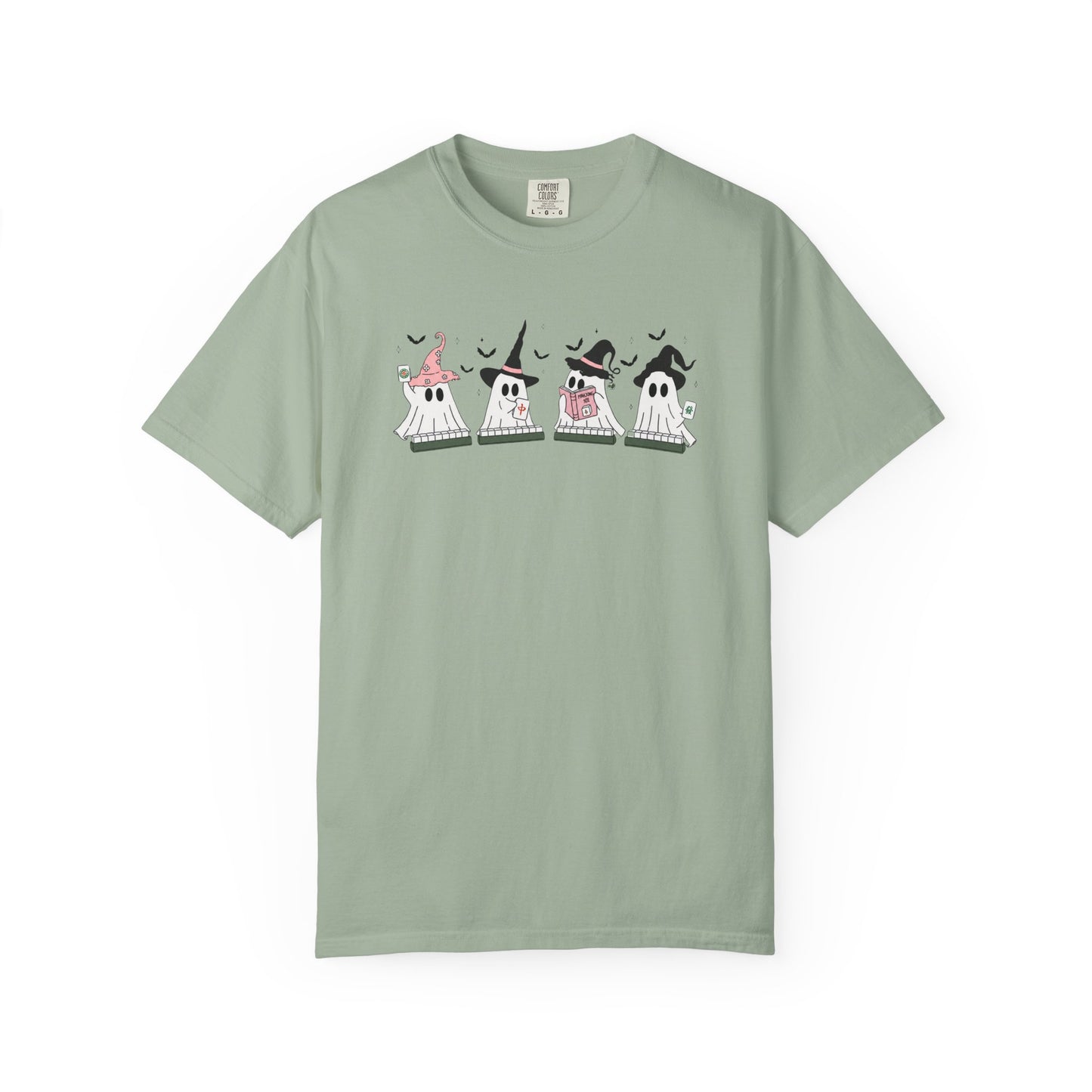 Cute Ghost Mahjong T-Shirt | Mahjong Halloween Tee
