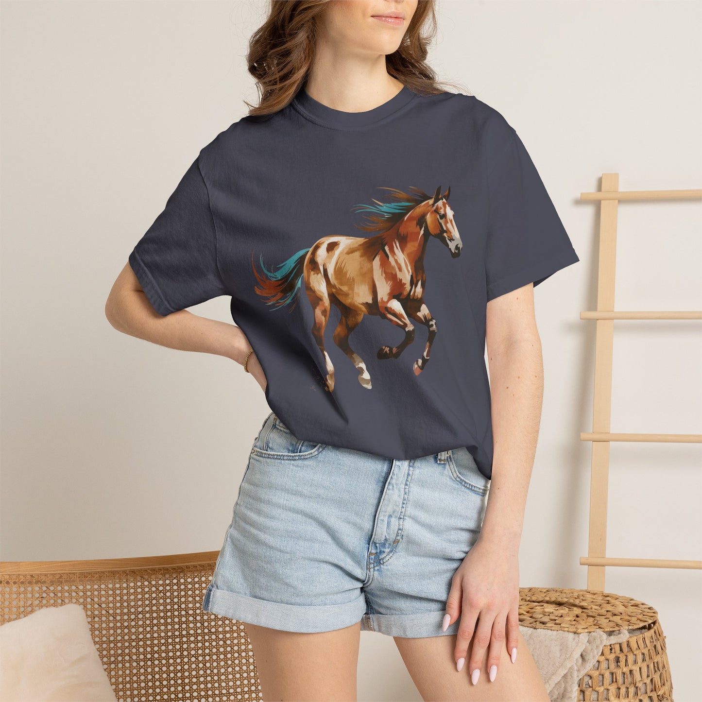 Painted  Western Horse Graphic Shirt