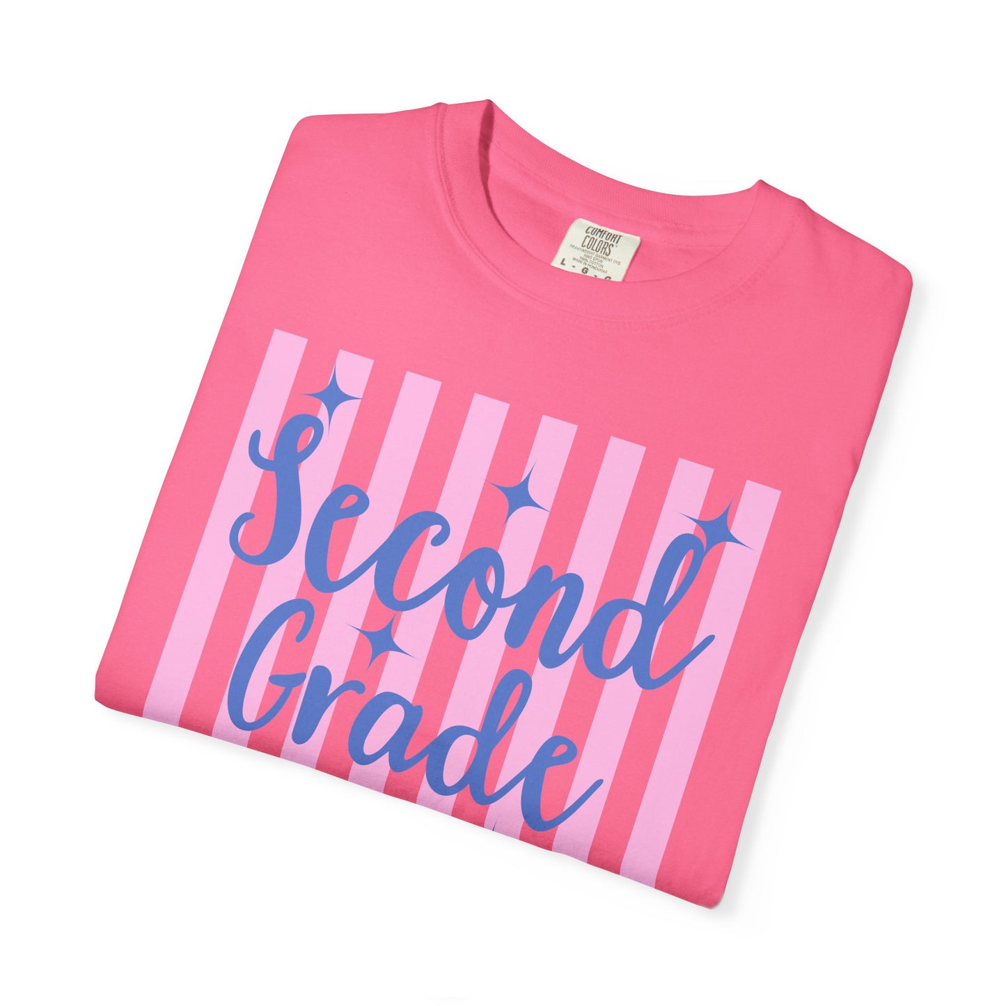 Personalized Second Grade Teacher Shirt | Custom Matching Second Grade Teacher Comfort Colors T-Shirt