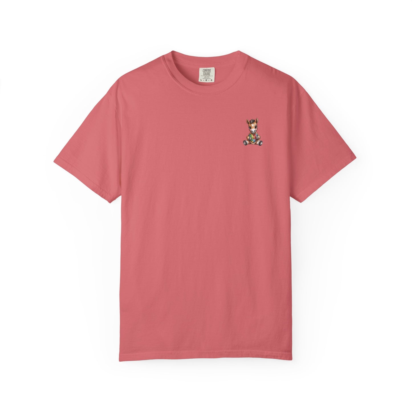 Horse & Heart Autism Awareness T Shirt | Comfort Colors Neurodiversity Support Tee