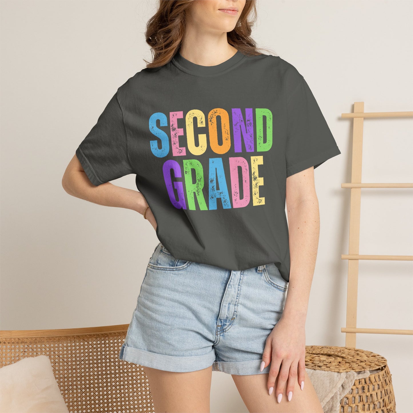 Second Grade  Comfort Colors® T-Shirt | Grade Level Teacher Shirt