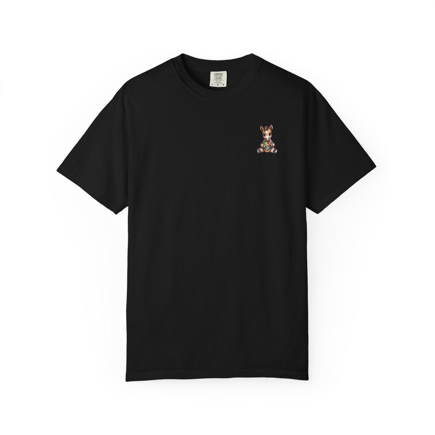 Horse & Heart Autism Awareness T Shirt | Comfort Colors Neurodiversity Support Tee