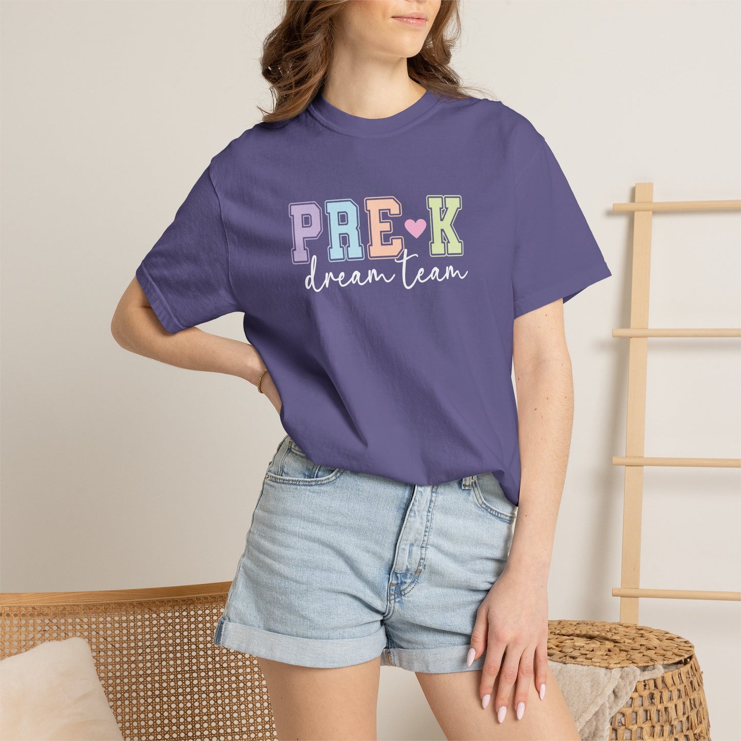 Pre-K Dream Team Comfort Colors® Teacher Shirt | Grade Level Teacher T-Shirt