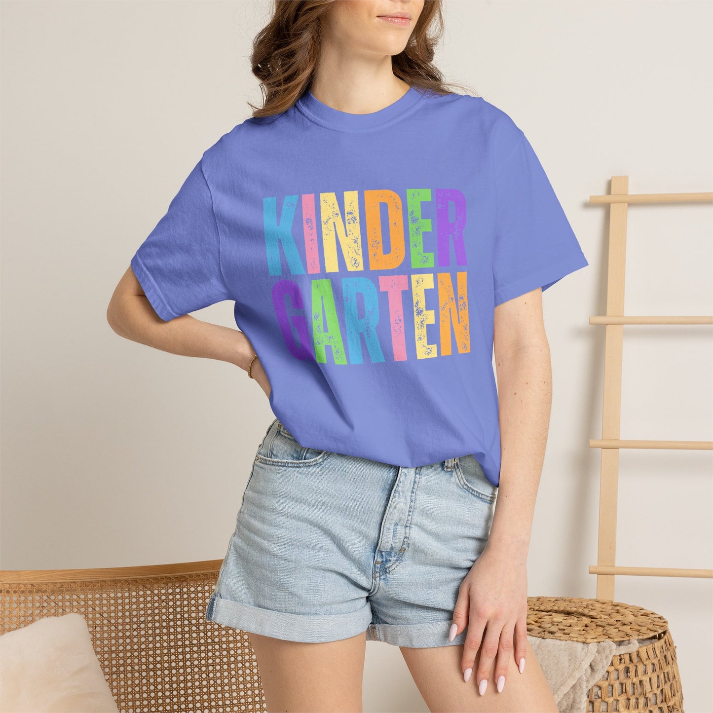 Kindergarten Comfort Colors® T-Shirt | Grade Level Teacher Shirt