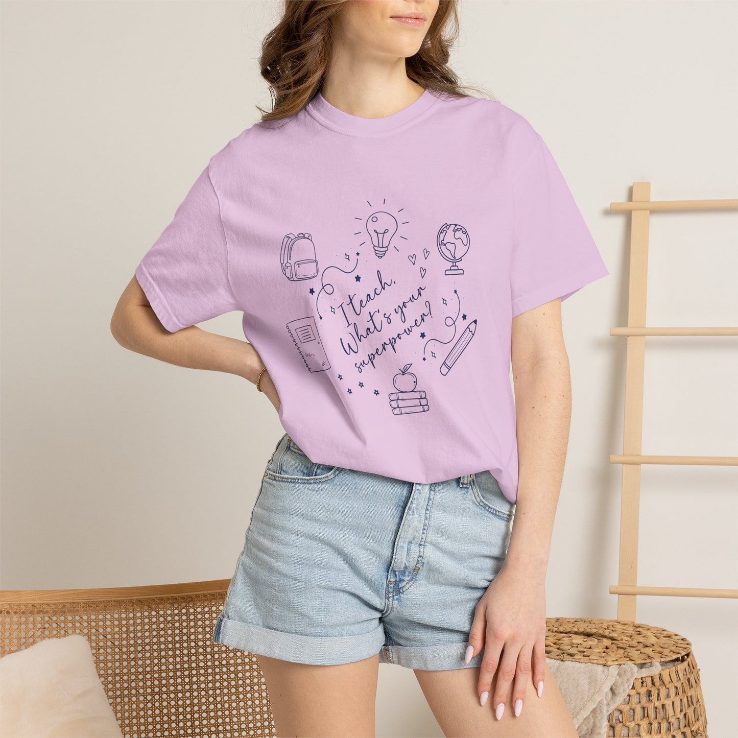 Superpower Teacher Shirt | Comfort Colors Teacher T-Shirt