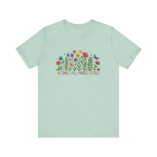 Helping All Minds Grow | Wildflower Tee