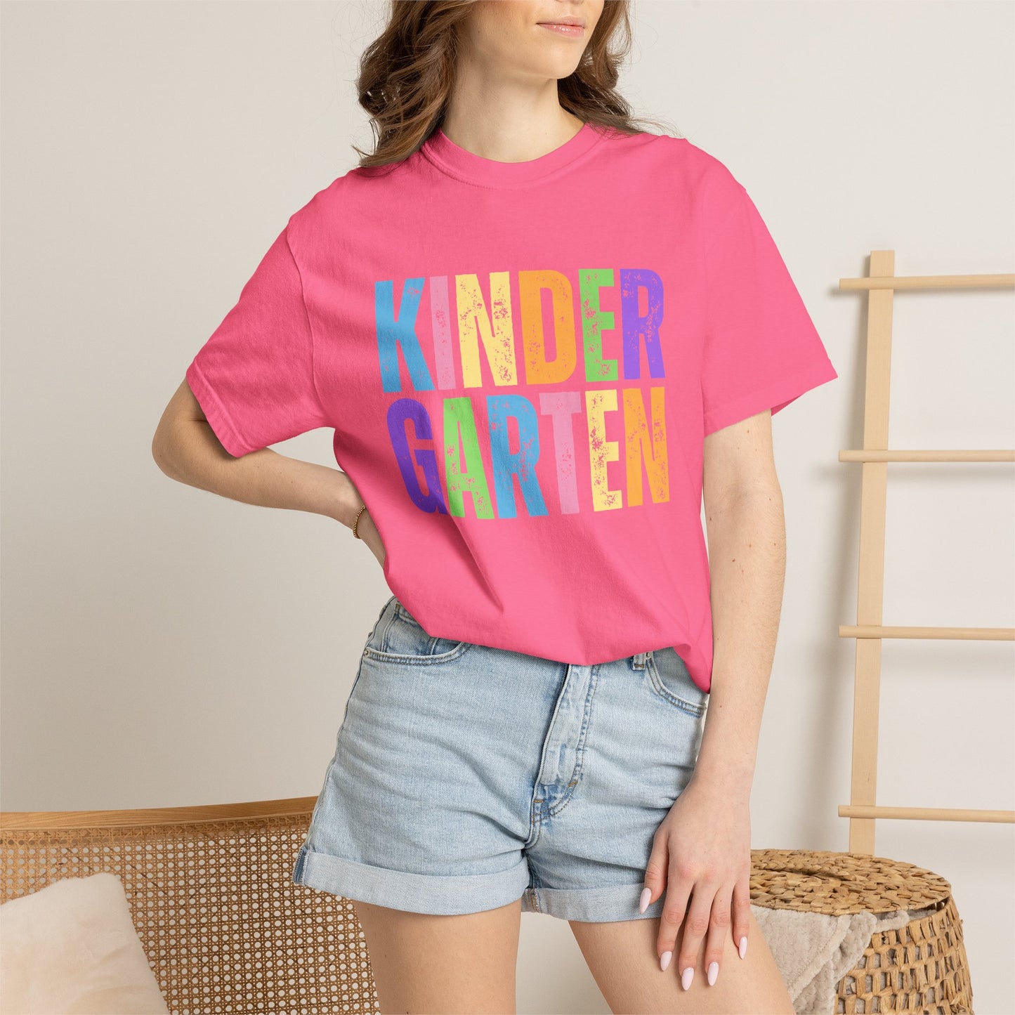 Kindergarten Comfort Colors® T-Shirt | Grade Level Teacher Shirt